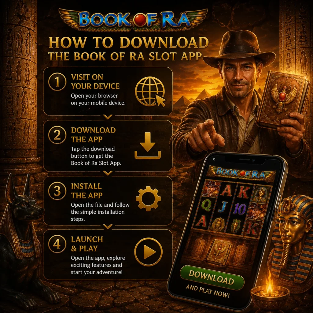 How to Download the Book of Ra Slot App