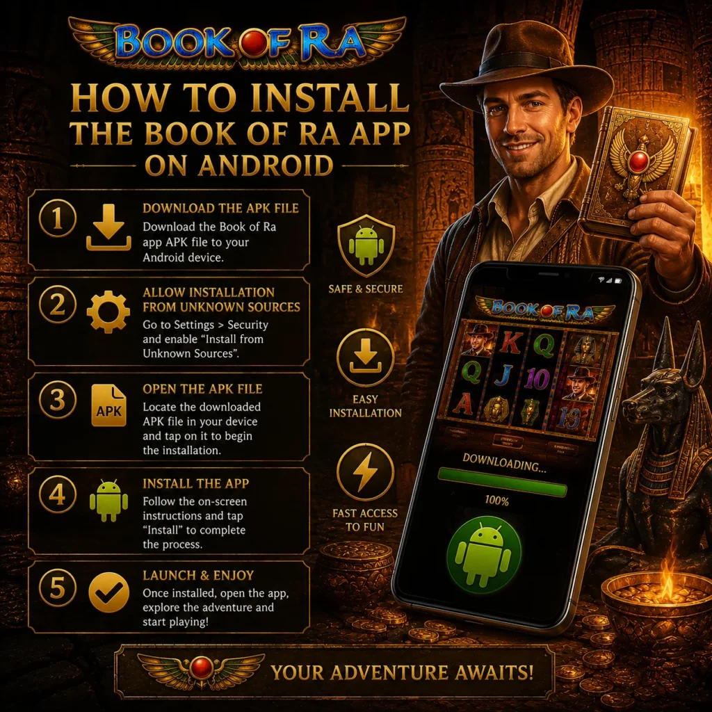 How to Install the Book of Ra App on Android