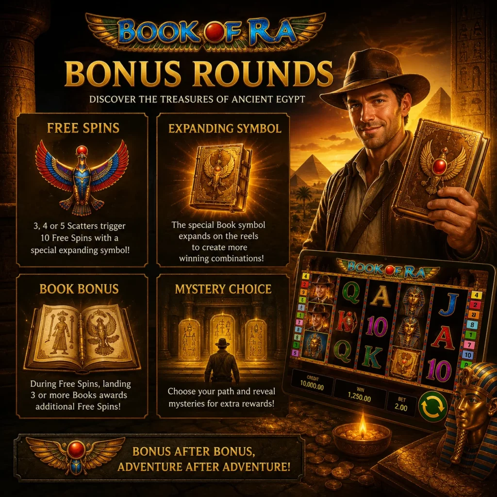 Book of Ra Bonus Rounds